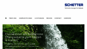 What Schetter.de website looked like in 2018 (5 years ago)