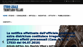 What Studiotributariovillani.it website looked like in 2018 (5 years ago)
