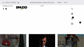 What Spazio.shop website looked like in 2018 (5 years ago)