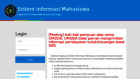 What Sim.umsida.ac.id website looked like in 2018 (5 years ago)
