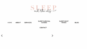 What Sleepandthecity.com website looked like in 2018 (5 years ago)