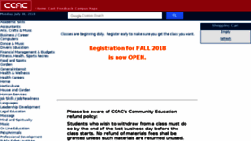 What Shopcommunityed.ccac.edu website looked like in 2018 (5 years ago)
