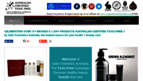 What Safecosmeticsaustralia.com.au website looked like in 2018 (5 years ago)