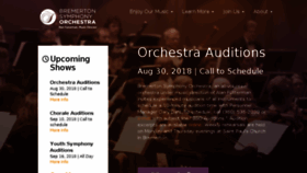 What Symphonic.org website looked like in 2018 (5 years ago)