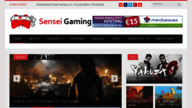 What Senseigaming.be website looked like in 2018 (5 years ago)