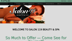 What Salon119.com website looked like in 2018 (5 years ago)