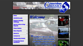 What Southernclassics.org.uk website looked like in 2018 (5 years ago)