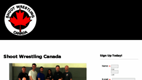 What Shootwrestlingcanada.com website looked like in 2018 (5 years ago)