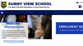 What Sunnyviewschool.com website looked like in 2018 (5 years ago)