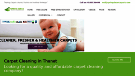 What Springcleancarpetservice.com website looked like in 2018 (5 years ago)