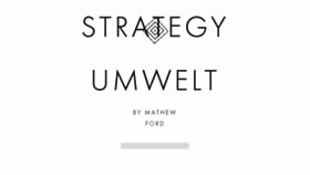 What Strategyumwelt.com website looked like in 2018 (5 years ago)