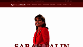 What Sarahpalin.com website looked like in 2018 (5 years ago)