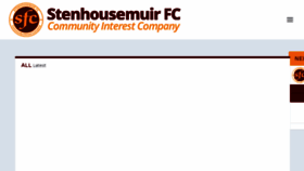 What Stenhousemuirfc.com website looked like in 2018 (5 years ago)