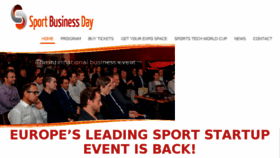 What Sportbusinessday.org website looked like in 2018 (5 years ago)