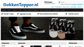 What Sokkentopper.nl website looked like in 2018 (5 years ago)