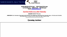What Sheehansauction.com website looked like in 2018 (5 years ago)