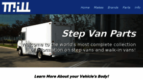 What Stepvanparts.com website looked like in 2018 (5 years ago)