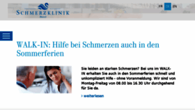 What Schmerzklinik.ch website looked like in 2018 (5 years ago)
