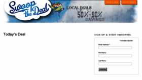 What Swoopthedeal.com website looked like in 2018 (5 years ago)