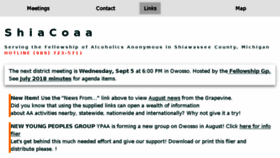 What Shiacoaa.org website looked like in 2018 (5 years ago)