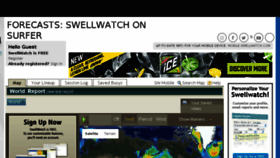 What Swellwatch.com website looked like in 2018 (5 years ago)
