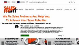 What Salesplusprofit.com website looked like in 2018 (5 years ago)