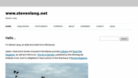 What Stevenlang.net website looked like in 2018 (5 years ago)