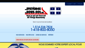 What Systemessoussolsquebec.ca website looked like in 2018 (5 years ago)