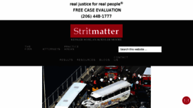 What Stritmatter.com website looked like in 2018 (5 years ago)
