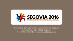 What Segovia2016.es website looked like in 2018 (5 years ago)