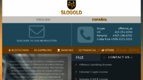 What Slogold.net website looked like in 2018 (5 years ago)