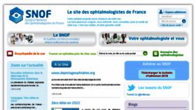 What Snof.org website looked like in 2018 (5 years ago)