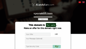 What Sporaktif.com website looked like in 2018 (5 years ago)
