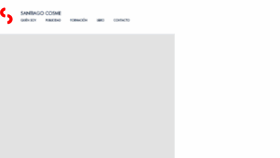 What Santiagocosme.com website looked like in 2018 (7 years ago)