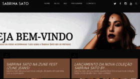 What Sabrinasato.com.br website looked like in 2018 (5 years ago)