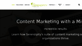 What Serendipity-media.com website looked like in 2018 (5 years ago)