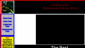 What Snakecatcherstick.com website looked like in 2018 (5 years ago)