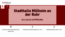 What Stadthalle-muelheim.de website looked like in 2018 (5 years ago)