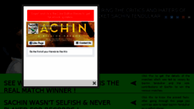 What Sachinandcritics.com website looked like in 2018 (5 years ago)