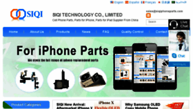 What Siqiphoneparts.com website looked like in 2018 (5 years ago)