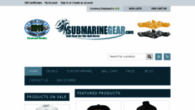 What Submarinegear.com website looked like in 2018 (5 years ago)