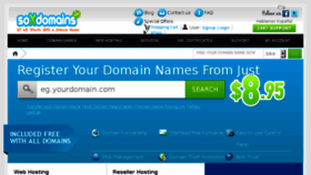 What Soxdomains.com website looked like in 2018 (5 years ago)