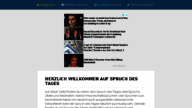 What Spruch-des-tages.org website looked like in 2018 (5 years ago)