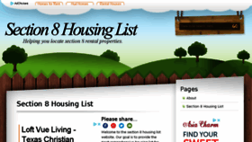 What Section8housinglist.info website looked like in 2018 (5 years ago)