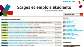 What Stagesemplois2607.fr website looked like in 2018 (5 years ago)