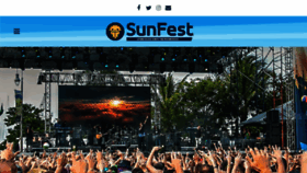 What Sunfest.com website looked like in 2018 (5 years ago)