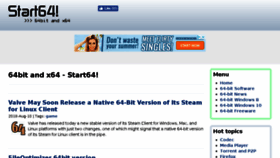What Start64.com website looked like in 2018 (5 years ago)