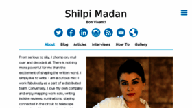 What Shilpimadan.com website looked like in 2018 (5 years ago)