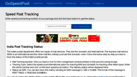 What Speedpostz.in website looked like in 2018 (7 years ago)
