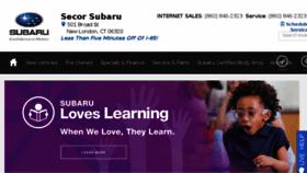 What Secorsubaru.com website looked like in 2018 (5 years ago)